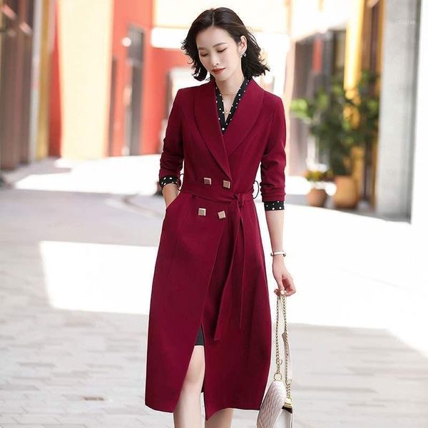 women's trench coats quality windbreaker middle and long fashion temperament korean slim autumn dress 2021 winter casual coat, Tan;black
women's trench coats quality windbreaker middle and long fashion temperament korean slim autumn dress 2021 winter casual coat, Tan;black