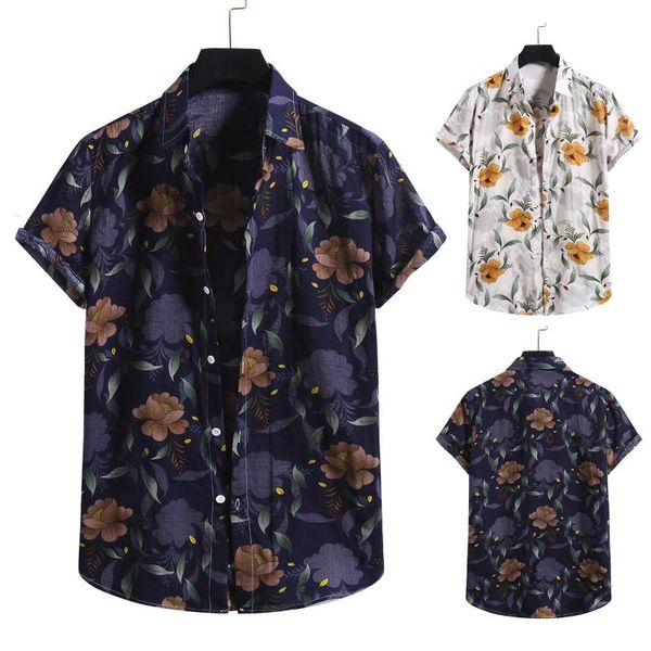 men's casual shirts hawaiian beach blouse summer men fashion cotton linen vintage print shirt short sleeve button #4, White;black
men's casual shirts hawaiian beach blouse summer men fashion cotton linen vintage print shirt short sleeve button #4, White;black
