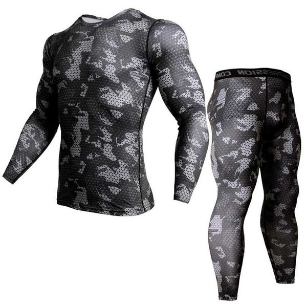 thermal underwear rash guard kit mma compression apparel leggings men unionsuit bodybuilding t-shirt camouflage tracksuit men 211109, Gray
thermal underwear rash guard kit mma compression apparel leggings men unionsuit bodybuilding t-shirt camouflage tracksuit men 211109, Gray