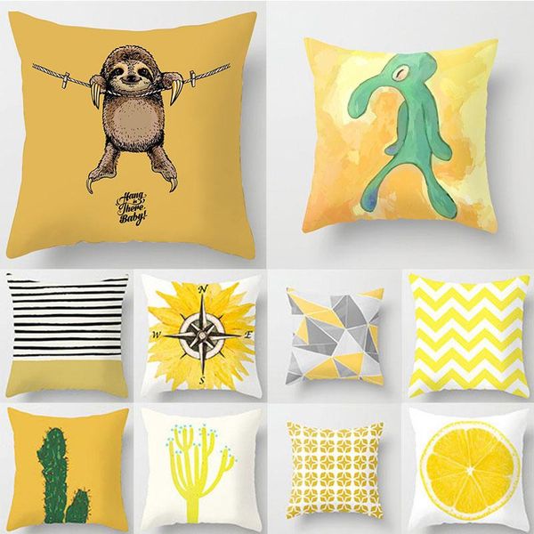 pillow case style geometric yellow pillowcase decorative cushion for sofa diy printed chair car cover home decoration
pillow case style geometric yellow pillowcase decorative cushion for sofa diy printed chair car cover home decoration
