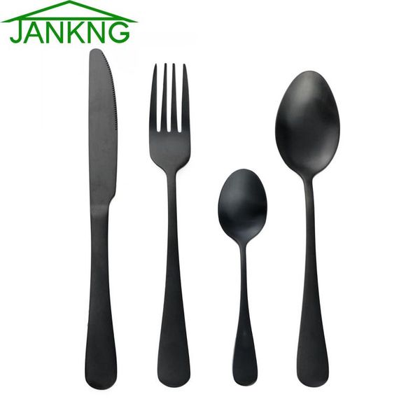 dinnerware sets jankng 4-pcs stainless steel luxury matte black cutlery set western gold tableware fork knife teaspoon dinner se
dinnerware sets jankng 4-pcs stainless steel luxury matte black cutlery set western gold tableware fork knife teaspoon dinner se