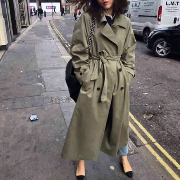 women's trench coats thicken women coat turn-down collar double-breasted long sleeve belt casual 2021 autumn ladies office windbreaker, Tan;black
women's trench coats thicken women coat turn-down collar double-breasted long sleeve belt casual 2021 autumn ladies office windbreaker, Tan;black