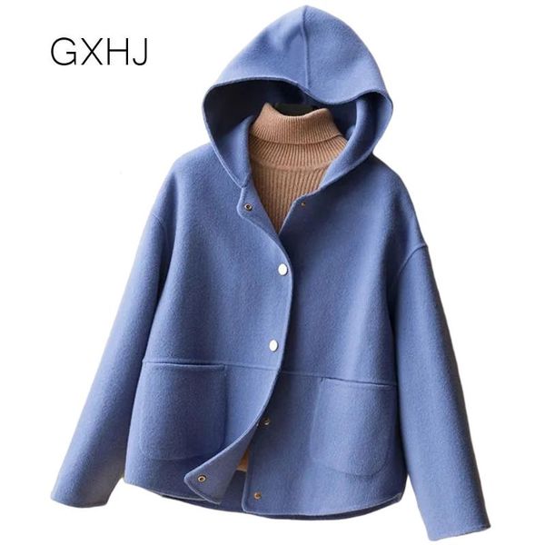 women's wool & blends women hooded coat winter coats 2021 cashmere woolen cotton and jackets casual plus size, Black
women's wool & blends women hooded coat winter coats 2021 cashmere woolen cotton and jackets casual plus size, Black