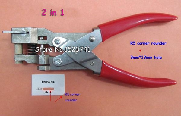 craft tools manual r5 and 3x13mm flat hole id business criedit pvc paper card corner rounder punch perforating cutter pliers
craft tools manual r5 and 3x13mm flat hole id business criedit pvc paper card corner rounder punch perforating cutter pliers