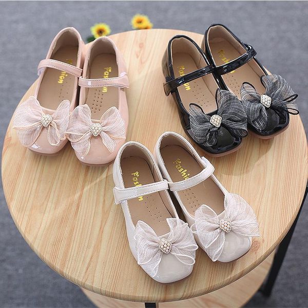 children' shoes kids leather for girls casual children butterfly knot princess girls' flat, Black;grey
children' shoes kids leather for girls casual children butterfly knot princess girls' flat, Black;grey