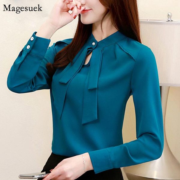 women's blouses & shirts elegant autumn women bow casual button chiffon blouse shirt long sleeve office solid blusas mujer 2236, White
women's blouses & shirts elegant autumn women bow casual button chiffon blouse shirt long sleeve office solid blusas mujer 2236, White