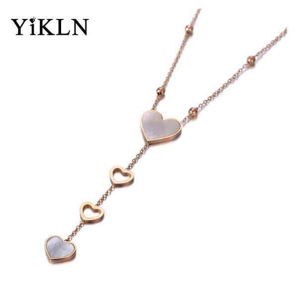 yikln romantic stainless steel white shell love heart choker necklaces for women girls trendy charm pendant necklace yn19195, Silver
yikln romantic stainless steel white shell love heart choker necklaces for women girls trendy charm pendant necklace yn19195, Silver