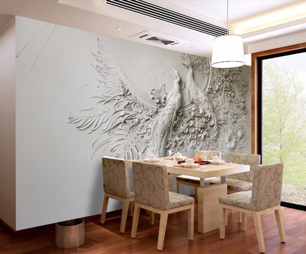 custom wallpaper 3d three-dimensional embossed peacock tv wall living room bedroom mural 3d wallpaper
custom wallpaper 3d three-dimensional embossed peacock tv wall living room bedroom mural 3d wallpaper