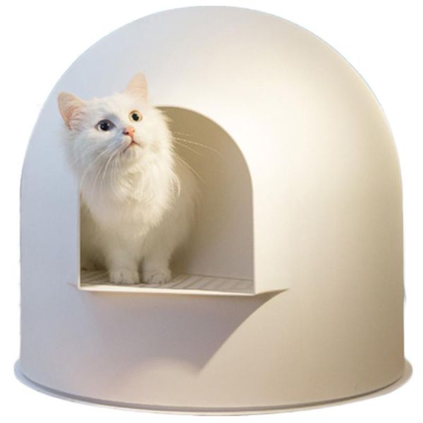 other cat supplies white semi-enclosed litter box single-layer large toilet leakproof corridor isolated odor anti-out nontoxic materials
other cat supplies white semi-enclosed litter box single-layer large toilet leakproof corridor isolated odor anti-out nontoxic materials