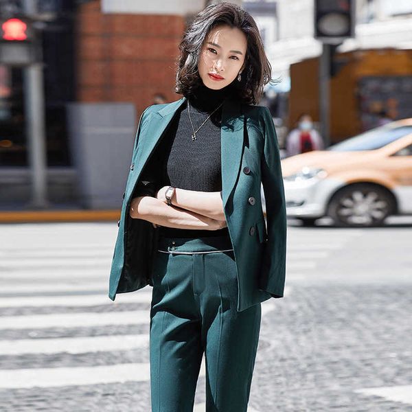 autumn and winter suit overalls fashion solid color double breasted ladies jacket elegant business wear female 210527, White
autumn and winter suit overalls fashion solid color double breasted ladies jacket elegant business wear female 210527, White