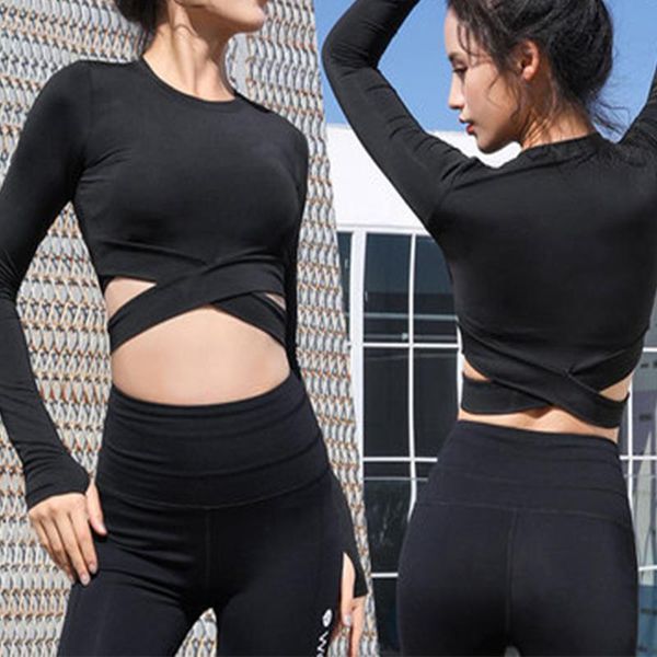 yoga outfit women long sleeve running shirts exposed navel t-shirts solid sports quick dry fitness gym crop sport wear
yoga outfit women long sleeve running shirts exposed navel t-shirts solid sports quick dry fitness gym crop sport wear