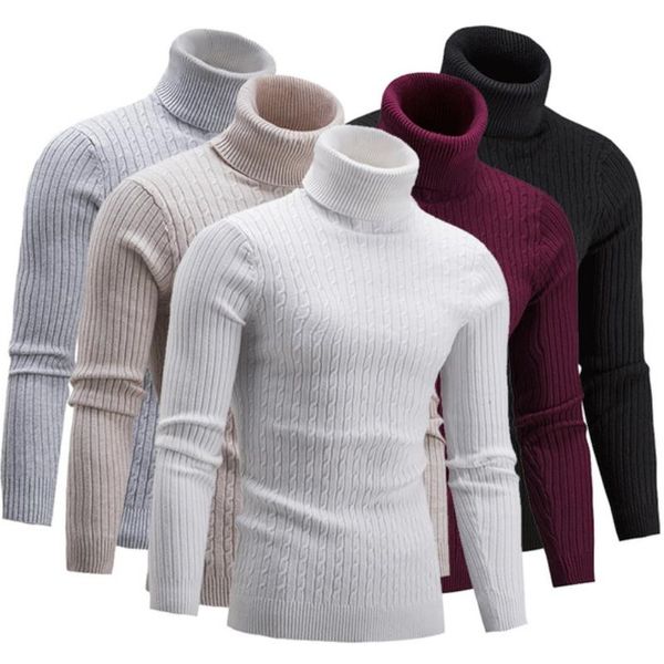 men's sweaters autumn winter twist pattern turtleneck sweater solid long sleeve knitted pullovers slim-fit thicken keep warm jumpers to, White;black
men's sweaters autumn winter twist pattern turtleneck sweater solid long sleeve knitted pullovers slim-fit thicken keep warm jumpers to, White;black