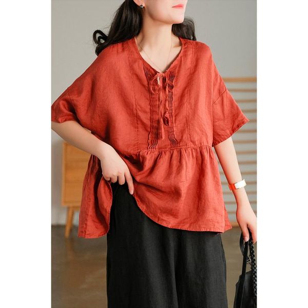 women's blouses & shirts 21 women sumemr mori girl style loose solid color folds belt thin female fashion linen, White
women's blouses & shirts 21 women sumemr mori girl style loose solid color folds belt thin female fashion linen, White