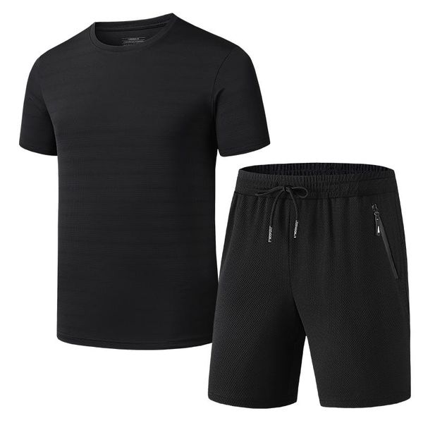 summer ice silk suit men's sports leisure quick drying two piece short sleeve shorts large loose thin t-shirt tracksuits, Gray
summer ice silk suit men's sports leisure quick drying two piece short sleeve shorts large loose thin t-shirt tracksuits, Gray