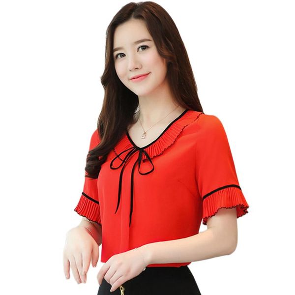 women's blouses & shirts spring summer 2021 women blouse bowknot pleated elegant chiffon shirt and korean plus size, White
women's blouses & shirts spring summer 2021 women blouse bowknot pleated elegant chiffon shirt and korean plus size, White