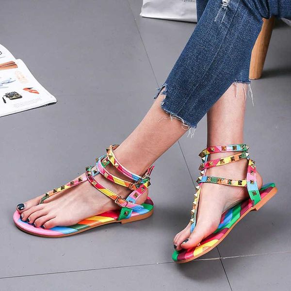 sandals summer big size women shoes rivet belt buckle slippers fashion flat colorful beach slides ladies open toe pinch, Black
sandals summer big size women shoes rivet belt buckle slippers fashion flat colorful beach slides ladies open toe pinch, Black