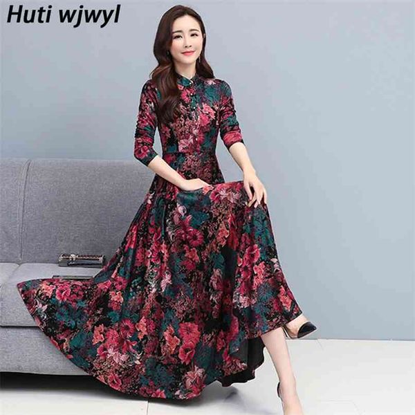 4xl plus size print floral vintage dress spring autumn elegant women bodycon knit party cheongsam runway maxi vestido 210528, Black;gray
4xl plus size print floral vintage dress spring autumn elegant women bodycon knit party cheongsam runway maxi vestido 210528, Black;gray