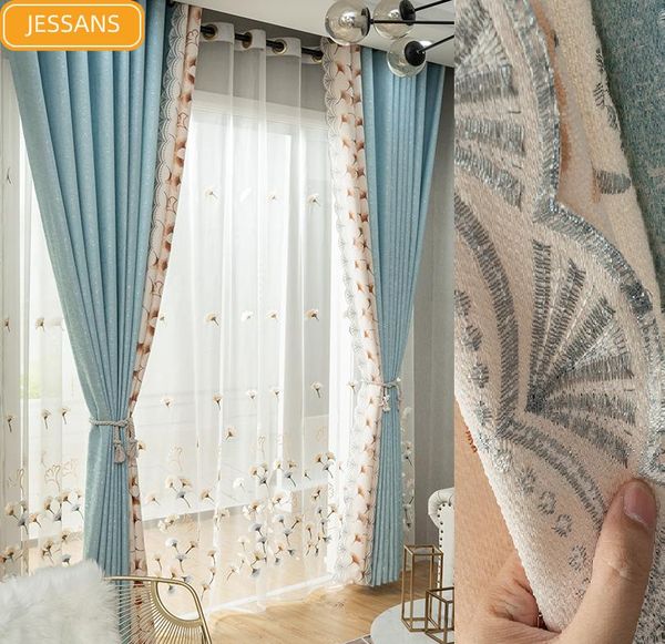 curtain & drapes nordic high-end stitching lace blackout curtains for living room and bedroom customized products
curtain & drapes nordic high-end stitching lace blackout curtains for living room and bedroom customized products