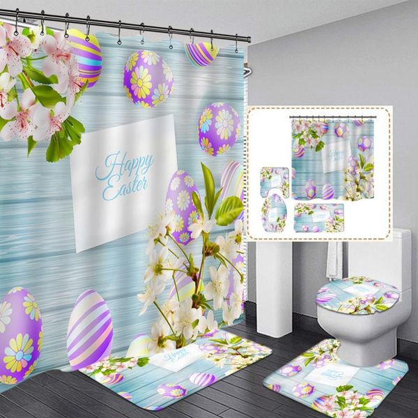 cxd-happy easter shower curtain 4-piece toilet mat u-pad set 70.8 \"shower for home / el party decoration curtains
cxd-happy easter shower curtain 4-piece toilet mat u-pad set 70.8 \"shower for home / el party decoration curtains
