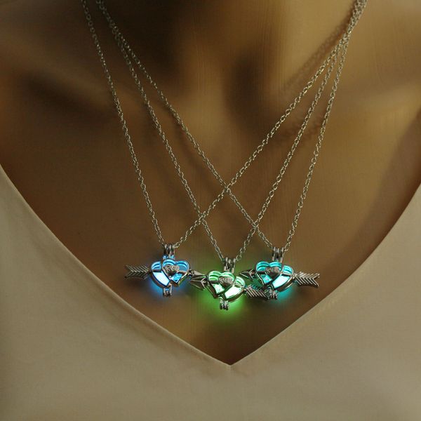lovers glowing necklace women heart contacted together pendant necklace glow in the dark necklaces jewelry, Silver
lovers glowing necklace women heart contacted together pendant necklace glow in the dark necklaces jewelry, Silver