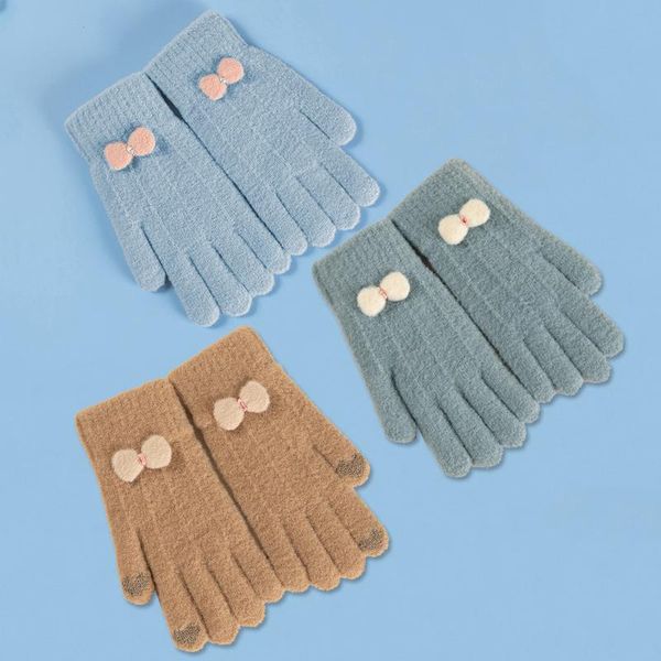 five fingers gloves women winter knitted full finger bow solid crochet knitting woolen touch screen mittens female warm driving gift, Blue;gray
five fingers gloves women winter knitted full finger bow solid crochet knitting woolen touch screen mittens female warm driving gift, Blue;gray