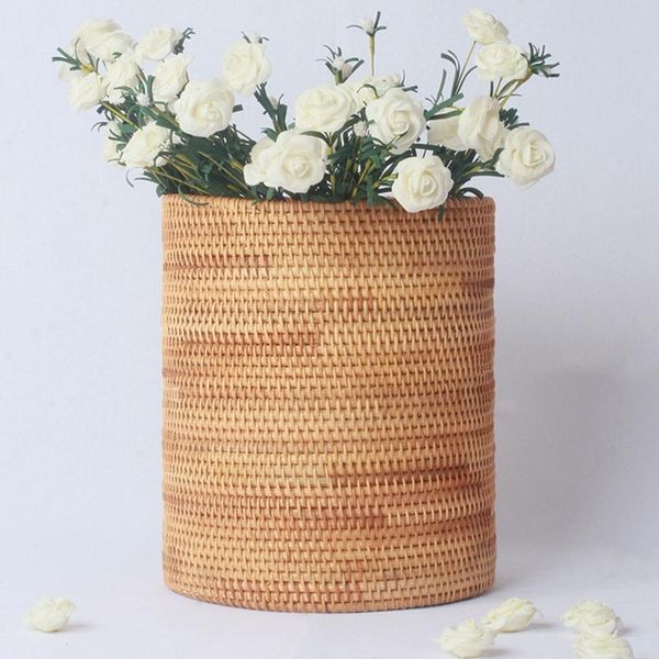 storage baskets handmade rattan trash can, cylinder storage, deskcan basket (20cm)
storage baskets handmade rattan trash can, cylinder storage, deskcan basket (20cm)