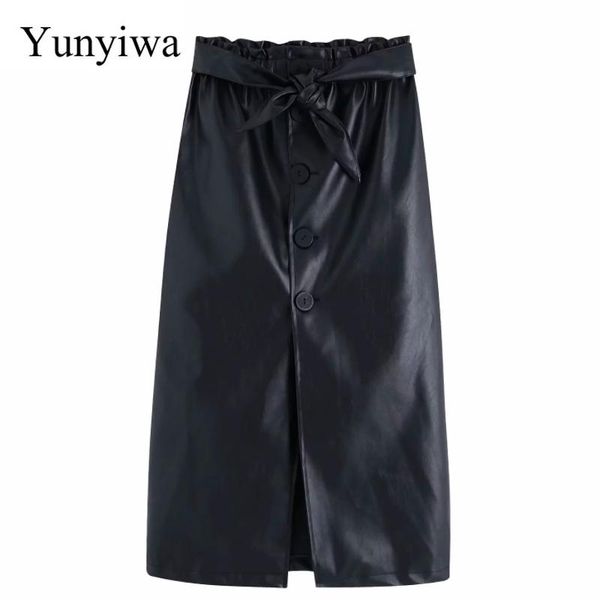 skirts women fashion bow tied decoration pu leather straight skirt faldas mujer ladies elastic waist buttons chic midi, Black
skirts women fashion bow tied decoration pu leather straight skirt faldas mujer ladies elastic waist buttons chic midi, Black