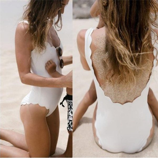 one-piece suits women beachwear summer wave shape wide straps swimsuit solid color
one-piece suits women beachwear summer wave shape wide straps swimsuit solid color