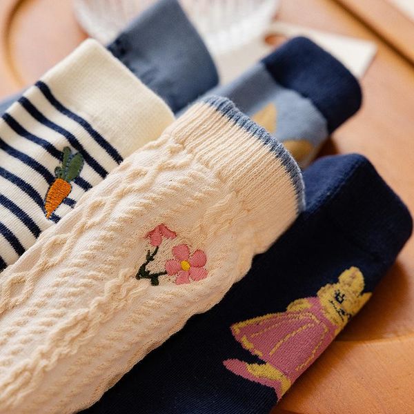 men's socks 1 pair and women's retro embroidery cute cartoon striped tube ethnic style autumn winter, Black
men's socks 1 pair and women's retro embroidery cute cartoon striped tube ethnic style autumn winter, Black