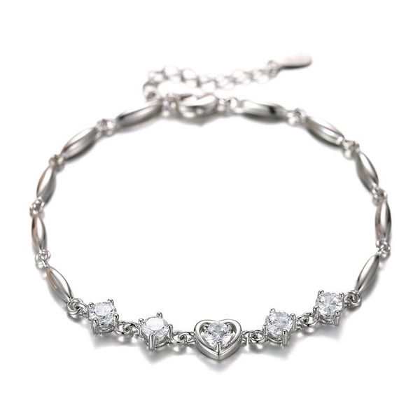 charm bracelets crystal heart charms bracelet couple silver plated for women & bangles jewelry valentine's day gift s96, Golden;silver
charm bracelets crystal heart charms bracelet couple silver plated for women & bangles jewelry valentine's day gift s96, Golden;silver
