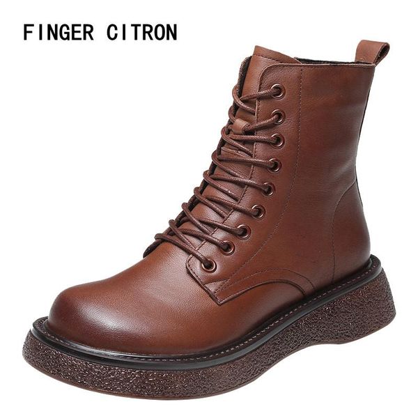 finger citron women classic anckle boot genuine cow leather big round toe rubber outsole by handmade lady style size:35-40 boots, Black
finger citron women classic anckle boot genuine cow leather big round toe rubber outsole by handmade lady style size:35-40 boots, Black
