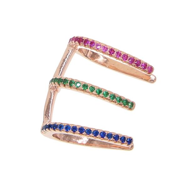 clip-on & screw back clip earring for girl rose gold color red green blue cubic zirconia geometric circle cuffs, Silver
clip-on & screw back clip earring for girl rose gold color red green blue cubic zirconia geometric circle cuffs, Silver