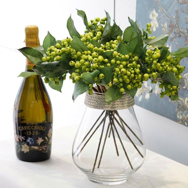 decorative flowers & wreaths 3pcs high-quality 3fork small berry artificial flower home decoration arrangement material foam red fruit chris
decorative flowers & wreaths 3pcs high-quality 3fork small berry artificial flower home decoration arrangement material foam red fruit chris