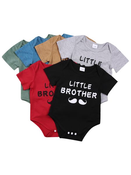 0-18m newborn baby boy casual style romper infant loose brother letter print round neck playsuit summer cotton clothes, Blue
0-18m newborn baby boy casual style romper infant loose brother letter print round neck playsuit summer cotton clothes, Blue