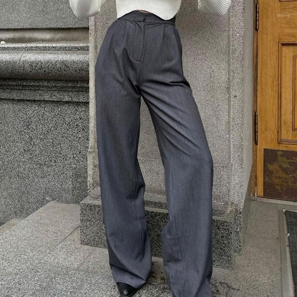 women's pants & capris 2021 autumn trousers wide legs loose temperament high waist french british chic minority, Black;white
women's pants & capris 2021 autumn trousers wide legs loose temperament high waist french british chic minority, Black;white