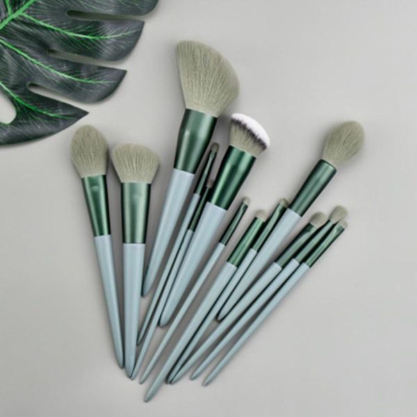 eyelash curler 13 pcs green makeup brushes set for foundation powder blush eye-shadow concealer lip eye make up brush cosmetics beauty tools
eyelash curler 13 pcs green makeup brushes set for foundation powder blush eye-shadow concealer lip eye make up brush cosmetics beauty tools