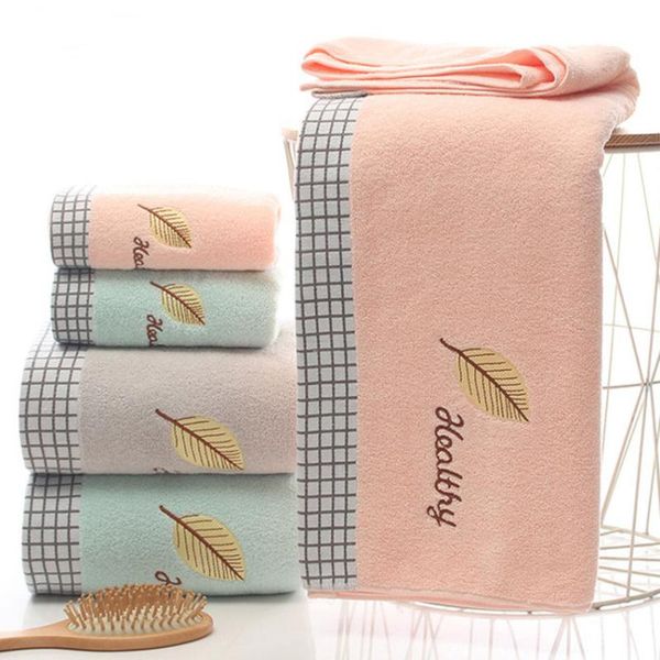 towel simple leaf letter embroidered cotton towels set soft thick face bath bathroom cleaning toallas toalha de banho
towel simple leaf letter embroidered cotton towels set soft thick face bath bathroom cleaning toallas toalha de banho