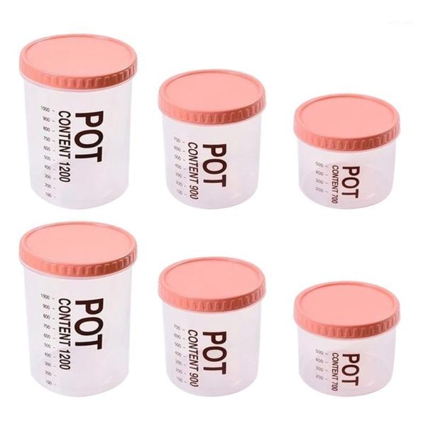 6pcs grain storage pots sealed can kitchen cereal container for oatmeal rice (pink)
6pcs grain storage pots sealed can kitchen cereal container for oatmeal rice (pink)