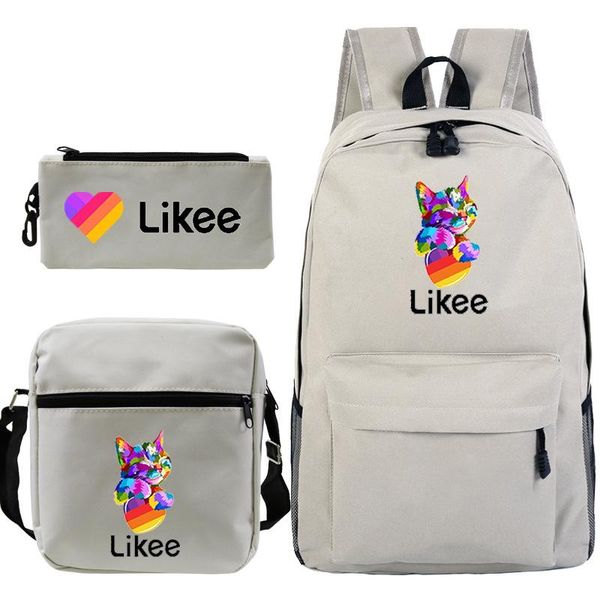 backpack students likee school for boys girls bookbags schoolbag bags with shoulder bag pen 3pcs/set rucksack
backpack students likee school for boys girls bookbags schoolbag bags with shoulder bag pen 3pcs/set rucksack
