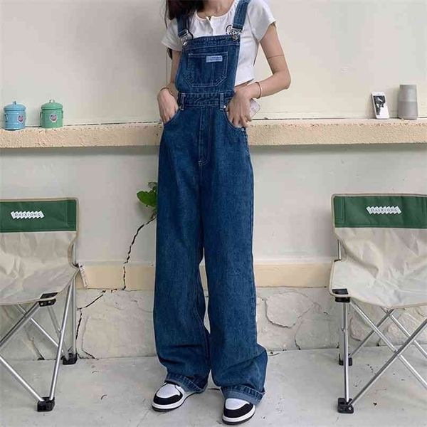 denim jumpsuit women basic overalls loose straight casual high street office elegant long style blue fashion 210809
denim jumpsuit women basic overalls loose straight casual high street office elegant long style blue fashion 210809