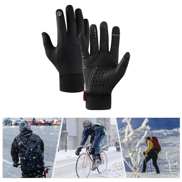 thermal waterproof cycling gloves sport anti-slip glove driving hiking mitts, Black
thermal waterproof cycling gloves sport anti-slip glove driving hiking mitts, Black
