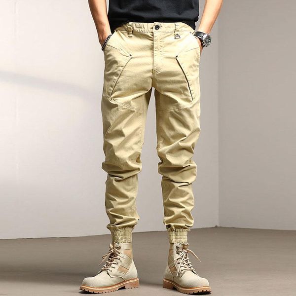 men's jeans korean style fashion men spliced designer multi pockets casual cargo pants streetwear hip hop joggers harem trousers, Blue
men's jeans korean style fashion men spliced designer multi pockets casual cargo pants streetwear hip hop joggers harem trousers, Blue