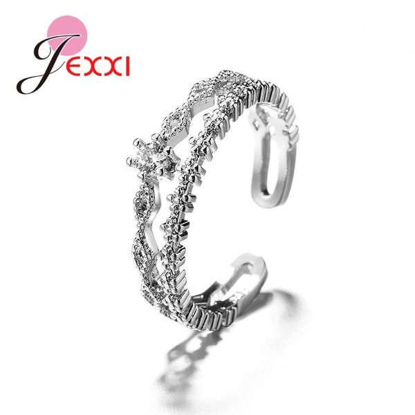 flower lace diamand shape hollow double layer open ring 925 sterling silver jewelry zircon crystal fine valentine's day gift cluster ri, Golden;silver
flower lace diamand shape hollow double layer open ring 925 sterling silver jewelry zircon crystal fine valentine's day gift cluster ri, Golden;silver