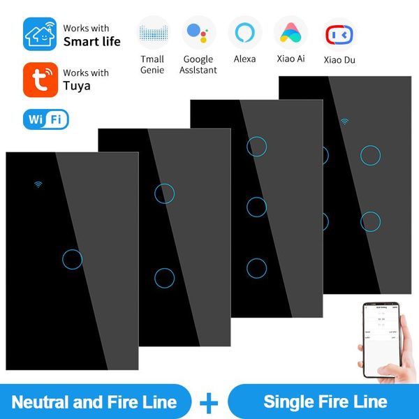 smart home control pssrise alaxa voice tuya remote intelligent interrupter wifi management touch switch, 1/2/3/4gang wall panel
smart home control pssrise alaxa voice tuya remote intelligent interrupter wifi management touch switch, 1/2/3/4gang wall panel