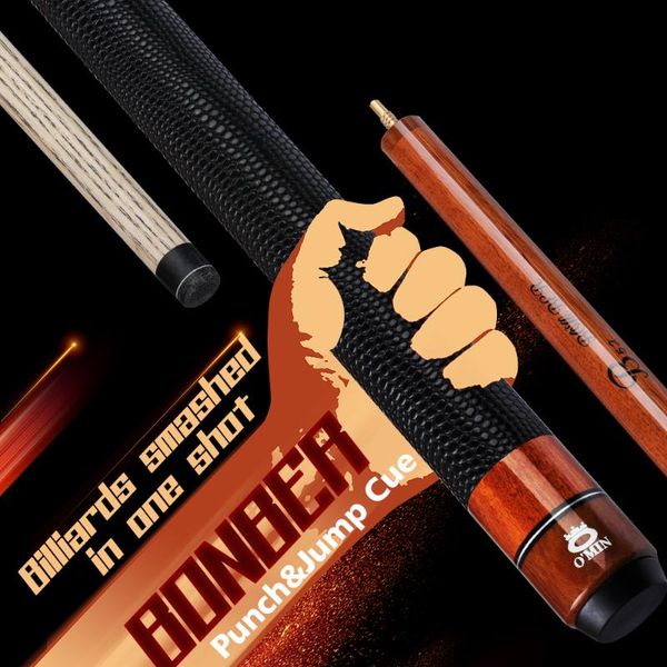 o'min bomber billiard punch&jump cue 14mm tip 141cm length 3 pieces ashwood shaft professional break cues
o'min bomber billiard punch&jump cue 14mm tip 141cm length 3 pieces ashwood shaft professional break cues