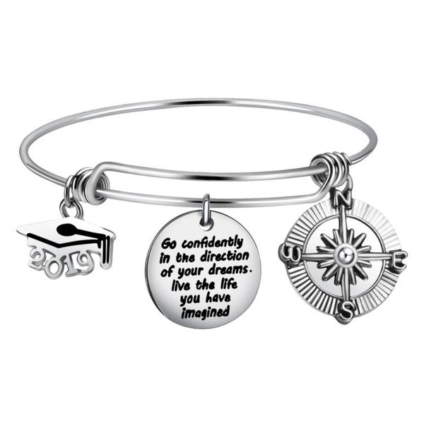 graduation dreaming bracelet expandable wire bangle for college gift, Black
graduation dreaming bracelet expandable wire bangle for college gift, Black