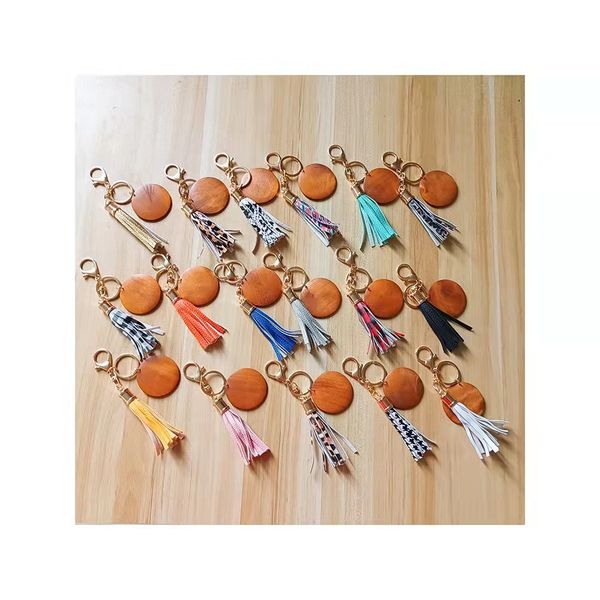 foreign trade wooden keychain can be printed round and pu leather tassel pendant key ring multi-color optional, Silver
foreign trade wooden keychain can be printed round and pu leather tassel pendant key ring multi-color optional, Silver