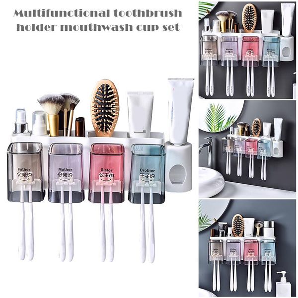 toothbrush holders automatic toothpaste dispenser wall mounted multifunctional holder mouthwash cup set for bathroom b1
toothbrush holders automatic toothpaste dispenser wall mounted multifunctional holder mouthwash cup set for bathroom b1