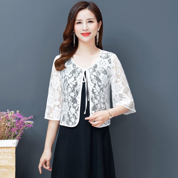 women's blouses & shirts lace cardigan women thin o-neck short sleeve shawl coat summer beach sunscreen clothing air conditioning, White
women's blouses & shirts lace cardigan women thin o-neck short sleeve shawl coat summer beach sunscreen clothing air conditioning, White
