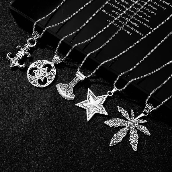 necklace stainless steel hip hop men's and women's fashion pendant clavicle chain accessories sweater, Silver
necklace stainless steel hip hop men's and women's fashion pendant clavicle chain accessories sweater, Silver